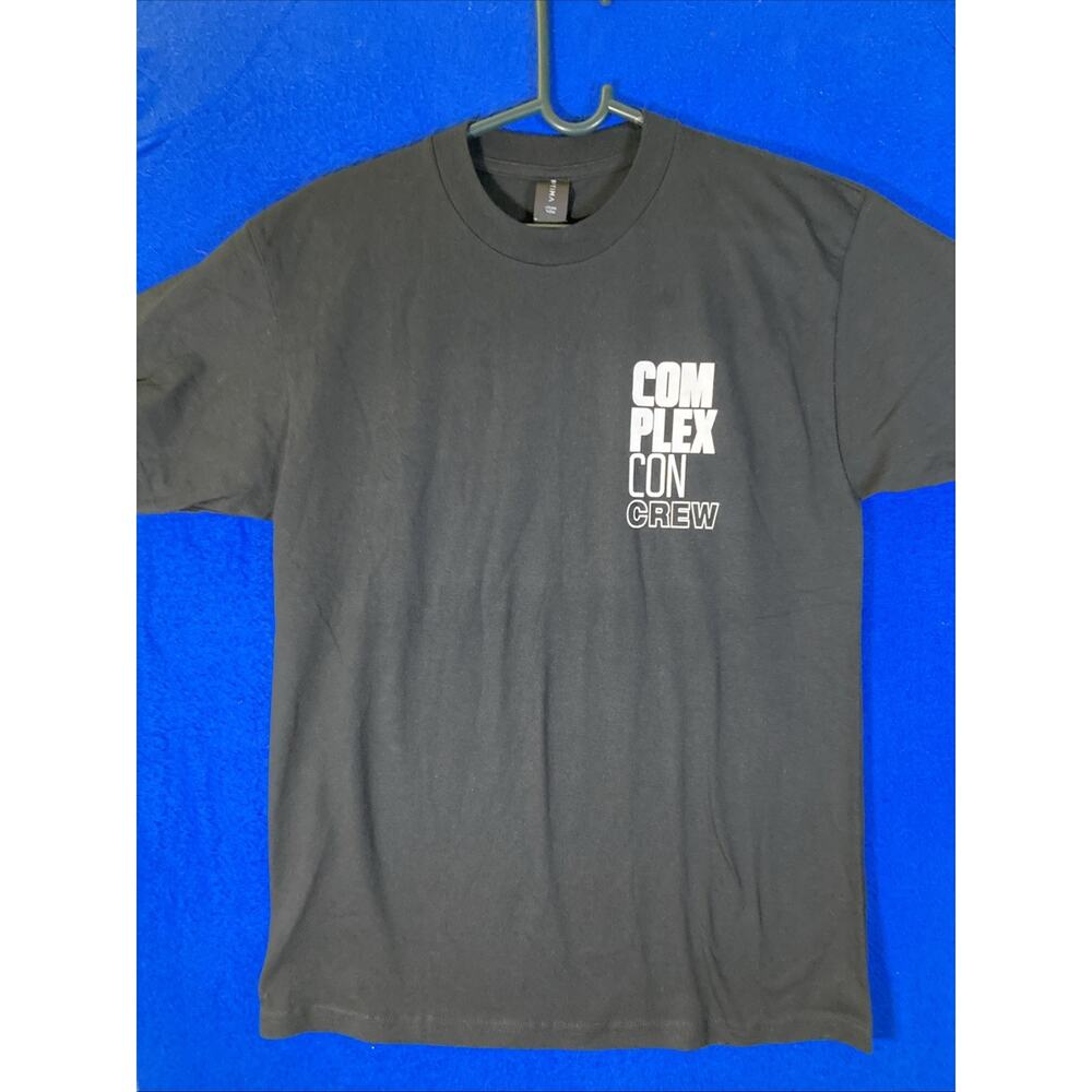 ComplexCon 2023 Long Beach CREW Staff Shirt Black Men's Medium Promo Tee NWOT